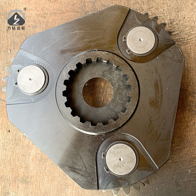 굴삭기 PC200-7은 1번째 캐리어 조립  기어를 흔듭니다